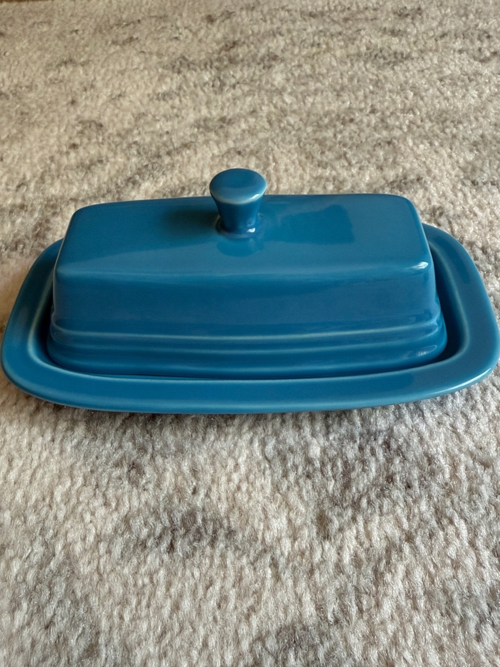 Fiesta Peacock Butter Dish with Lid
